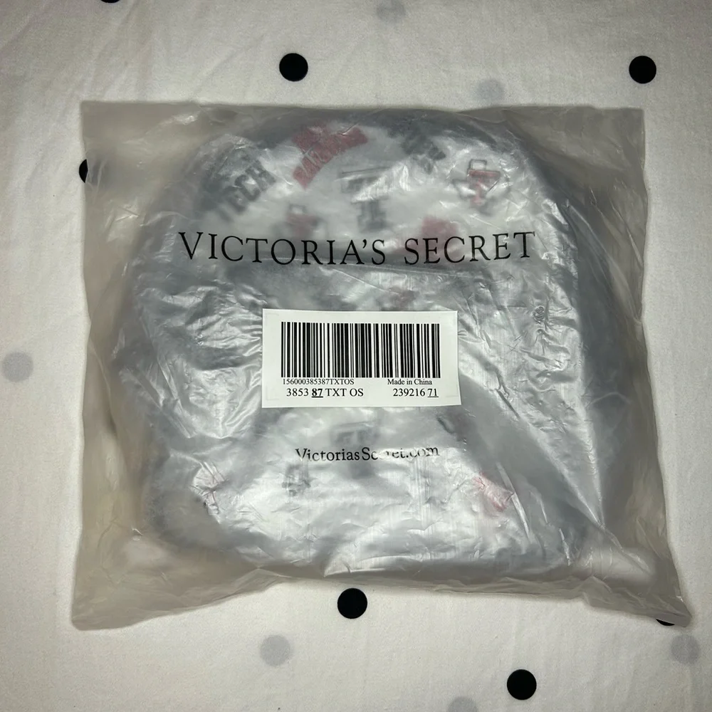 Victoria’s Secret PINK Texas Tech Collegiate Mini Clear Backpack 🖤❤️